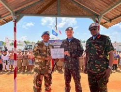 Prajurit Garuda Terima Medali Kehormatan PBB dan Penghargaan dari MONUSCO