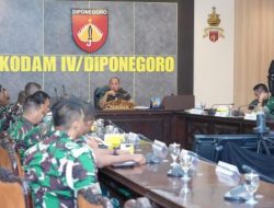 Akselerasi Militansi Prajurit, Pangdam IV/Diponegoro Terima Paparan Kesiapan Latihan Jajaran