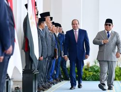 Menhan Dampingi Presiden Dalam Pertemuan Bilateral dengan Presiden Republik Arab Mesir