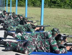 Asah Kemampuan Dasar Prajurit, Personel Lanud ASH Laksanakan Latihan Menembak
