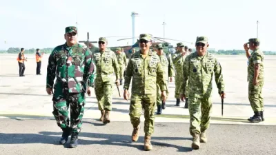 Wakasau Tinjau Kesiapan Fasilitas Latihan Matra Udara TNI AU di Wilayah Kerja Lanud Sugiri Sukani