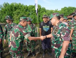 Perkuat Ketahanan Pesisir, Kasdam IV/Diponegoro Hadiri Penanaman Mangrove Serentak di Kendal