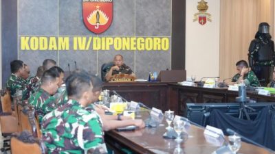 Akselerasi Militansi Prajurit, Pangdam IV/Diponegoro Terima Paparan Kesiapan Latihan Jajaran