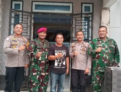 Kolonel Marinir Ridwan Silaturahmi ke Tokoh Masyarakat Menyuke Sumadi Madot