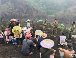Cegah Karhutla Sejak Dini, Tim Mabes TNI Sosialisasi ke Warga Bengawan Ampar Landak