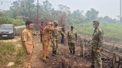 Pasis Sesko TNI LVI Kaji Strategi Pencegahan Karhutla di Kabupaten Landak