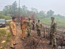 Pasis Sesko TNI LVI Kaji Strategi Pencegahan Karhutla di Kabupaten Landak