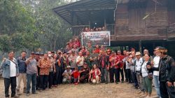 Tim Penyuluhan Mabes TNI Sosialisasi Pencegahan Kebakaran Hutan dan Lahan di Desa Pahauman