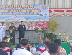 Rayakan HUT TNI ke 81, Dandim 1624 Letkol Erly Merlian, Tekankan Aparat TNI Manunggal Untuk Rakyat